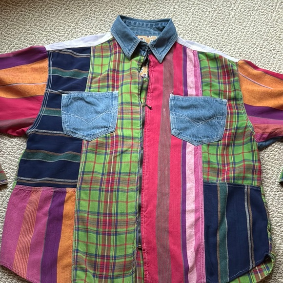Jou Jou Multicolor Patchwork Jacket - Picture 1 of 16